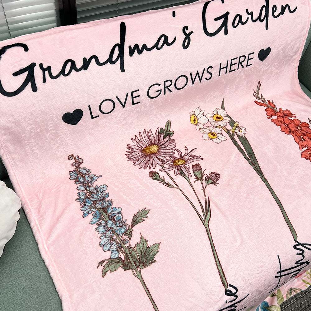 45%OFF⭐️Mom's Garden is Her Children Customized Summer Blanket