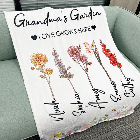 45%OFF⭐️Mom's Garden is Her Children Customized Summer Blanket