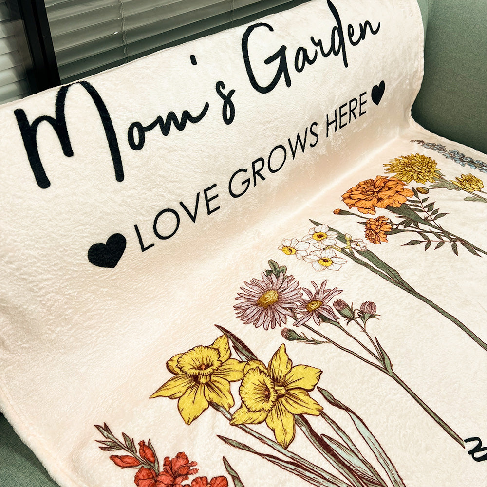 45%OFF⭐️Mom's Garden is Her Children Customized Summer Blanket